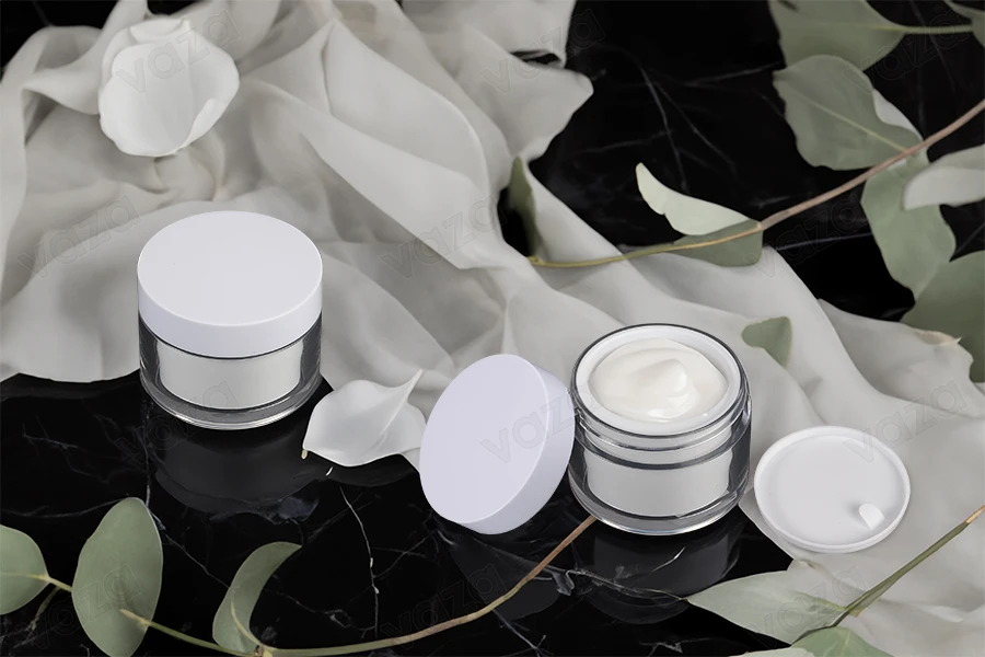 Barattolo per crema da 50 ml bifacciale con coperchio e sigillo in plastica-εικόνα_σύνθεση