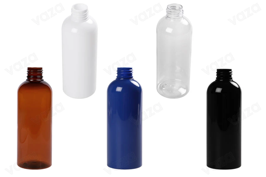 200ml PET bottle in different colors with PP 24/410 finish  - available in a package with 12 pcs-image_product