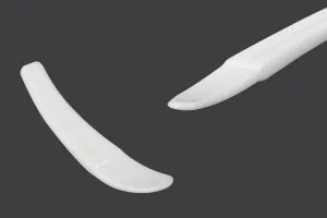 Kosmetikspachtel (PE) für Creme weiß 51x9 mm - 24 Stücke