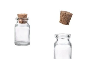 Γυάλινο μπουκαλάκι φαρμακείου 6ml με κωνικό φελλό-1