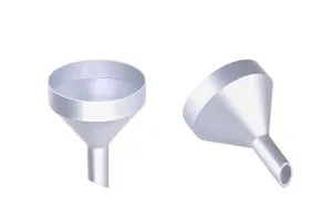 Aluminium Trichter Mat -Durchmesser 44mm (Endung 10mm)