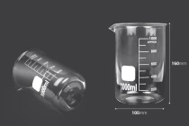 Ποτήρι ζέσεως 1000 ml γυάλινο κυλινδρικό