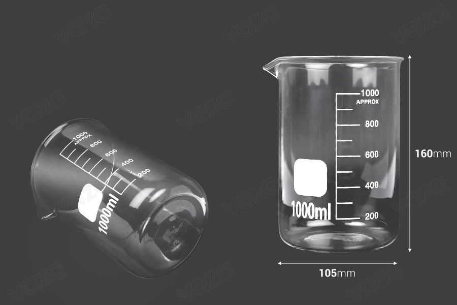 Ποτήρι ζέσεως 1000 ml γυάλινο κυλινδρικό-εικόνα_διαστάσεις