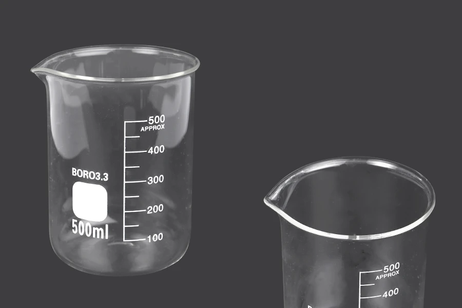 500ml graduated cylindrical laboratory glass beaker 500ml graduated cylindrical laboratory glass beaker