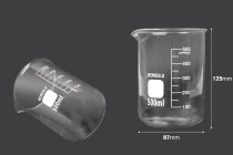 500ml graduated cylindrical laboratory glass beaker 500ml graduated cylindrical laboratory glass beaker
