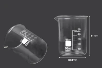 Ποτήρι ζέσεως 50 ml γυάλινο κυλινδρικό Ποτήρι ζέσεως 50 ml γυάλινο κυλινδρικό