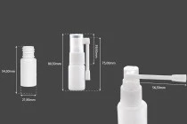 Flacon en plastique de 10 ml avec pompe de pulvérisation locale pour usage pharmaceutique - 12 pcs