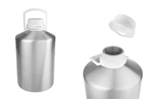 Bouteille en aluminium de 5000 ml avec bouchon à vis pour stocker essences et parfums-1
