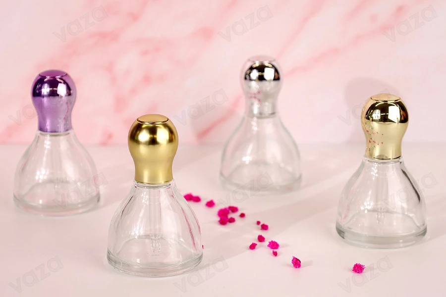 Flasche 50 ml Glas mit Pipette, Deckel und Deckel in verschiedenen Farben Flasche 50 ml Glas mit Pipette, Deckel und Deckel in verschiedenen Farben-εικόνα_σύνθεση