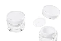 Βαζάκι πολυτελείας 10 ml στρογγυλό, ακρυλικό με εσωτερικό παρέμβυσμα στο καπάκι και πλαστικό στο βάζο - 12 τμχ Βαζάκι πολυτελείας 10 ml στρογγυλό, ακρυλικό με εσωτερικό παρέμβυσμα στο καπάκι και πλαστικό στο βάζο - 12 τμχ