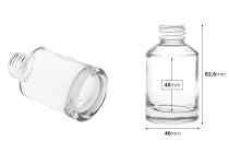 50ml short cylindrical glass bottle 50ml short cylindrical glass bottle