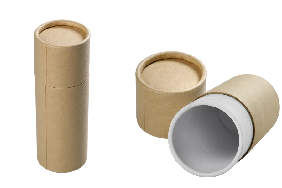 Schachtel zylindrisch aus Kraftpapier 51x145mm für Flaschen- 12 Stücke Schachtel zylindrisch aus Kraftpapier 51x145mm für Flaschen- 12 Stücke