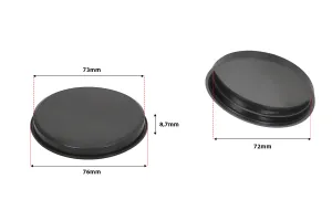 Καπάκια πλαστικά για σωλήνες (μαδρέν) 73 mm - 2 τμχ-3