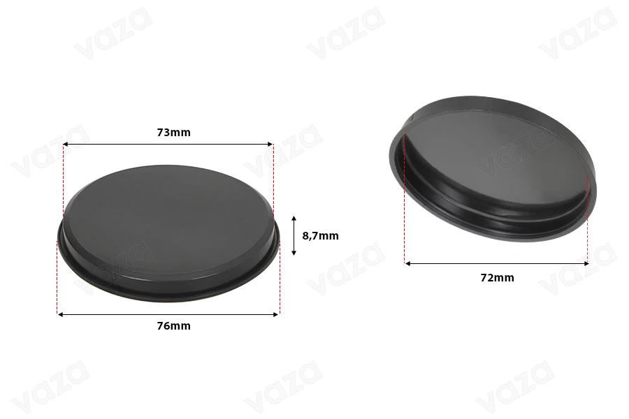 Καπάκια πλαστικά για σωλήνες (μαδρέν) 73 mm - 2 τμχ-