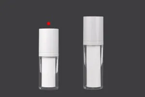 15-ml-Airless-Nachfüllflasche aus Kunststoff für Creme mit äußerem Acrylgehäuse-3