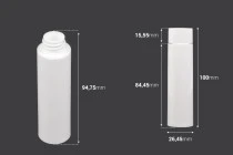 Flacone bianco interno di ricambio con tappo bianco per codice 1016-4-30