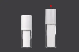 30-ml-Airless-Nachfüllflasche aus Kunststoff für Creme mit äußerem Acrylgehäuse-3
