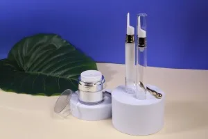 Airless 10ml Flasche für transparentes Serum mit Deckel-5