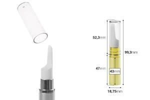Airless 5ml Flasche für Serum mit farbigem Körper und Deckel-2