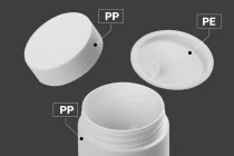Dose 15ml Plastikdoppel mit innerem Dichtungsdeckel und Plastikdose Dose 15ml Plastikdoppel mit innerem Dichtungsdeckel und Plastikdose