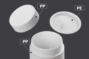 Dose 15ml Plastikdoppel mit innerem Dichtungsdeckel und Plastikdose-6