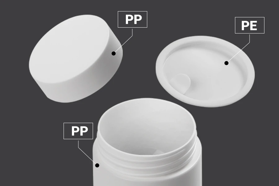 Dose 15ml Plastikdoppel mit innerem Dichtungsdeckel und Plastikdose Dose 15ml Plastikdoppel mit innerem Dichtungsdeckel und Plastikdose