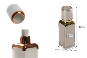 Bottilietta di lusso in acrilico airless da 30 ml con pompetta per creme e tappo.-2