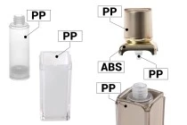 Μπουκαλάκι πολυτελείας 30 ml airless ακρυλικό με αντλία κρέμας και καπάκι Μπουκαλάκι πολυτελείας 30 ml airless ακρυλικό με αντλία κρέμας και καπάκι