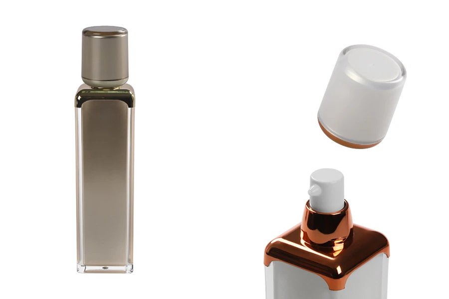 Μπουκαλάκι πολυτελείας 50 ml airless ακρυλικό με αντλία κρέμας και καπάκι Μπουκαλάκι πολυτελείας 50 ml airless ακρυλικό με αντλία κρέμας και καπάκι