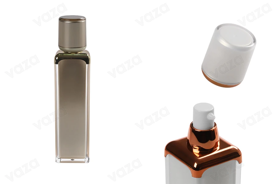 Luxus 100 ml Acrylflasche mit Cremepumpe und Deckel-produktbild