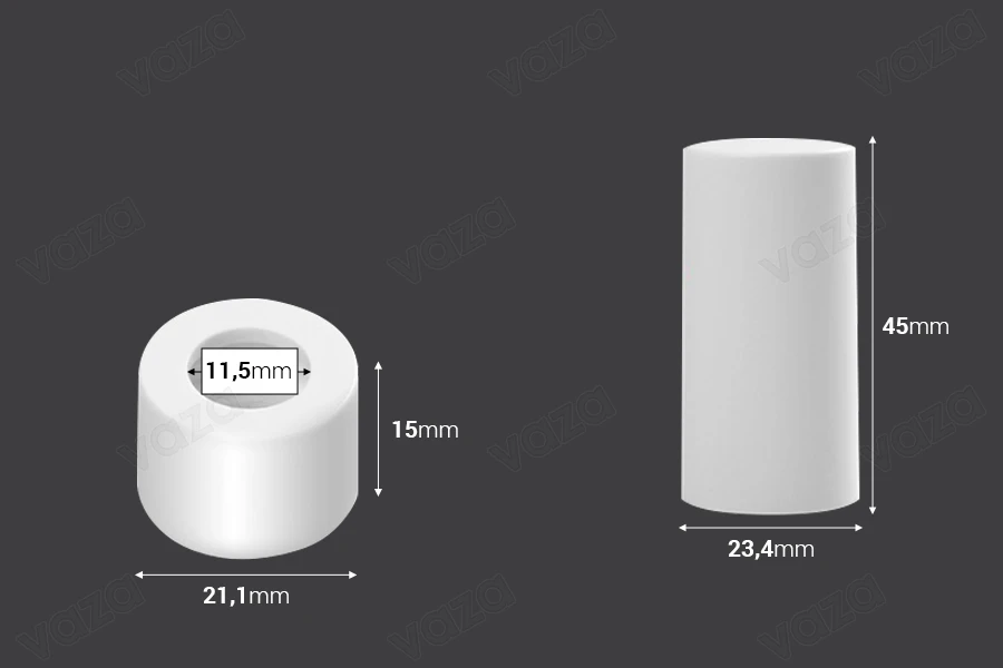 Ring mit Plastikkappe für 5 bis 100 ml Pipetten Ring mit Plastikkappe für 5 bis 100 ml Pipetten-bildabmessungen