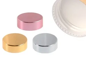 Coperchio in plastica con rivestimento in alluminio e guarnizione interna per vasetti da 5 e 10 ml-1
