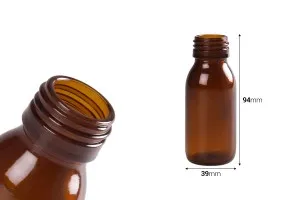 60ml amber glass bottle for essential oils with PP28 finish-2