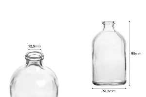 Bouteille en verre « de style pharmaceutique » de 100 ml-2