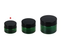 20ml green glass jar with sealing disc and EPE liner inserted in the cap 20ml green glass jar with sealing disc and EPE liner inserted in the cap