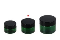 30ml grünes Glas mit Plastikdichtung in der Vase und im Deckel 30ml grünes Glas mit Plastikdichtung in der Vase und im Deckel