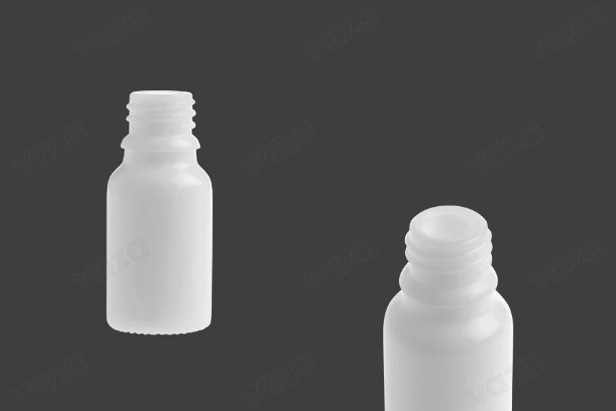 Γυάλινο μπουκαλάκι για αιθέρια έλαια 10 ml λευκό με στόμιο PP18 Γυάλινο μπουκαλάκι για αιθέρια έλαια 10 ml λευκό με στόμιο PP18-εικόνα_προϊοντική