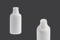 Γυάλινο μπουκαλάκι για αιθέρια έλαια 30 ml λευκό με στόμιο PP18 Γυάλινο μπουκαλάκι για αιθέρια έλαια 30 ml λευκό με στόμιο PP18