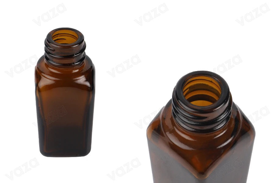 Flacone di vetro da 10 ml per oli essenziali, colore ambra (PP18).-immagine_prodotto