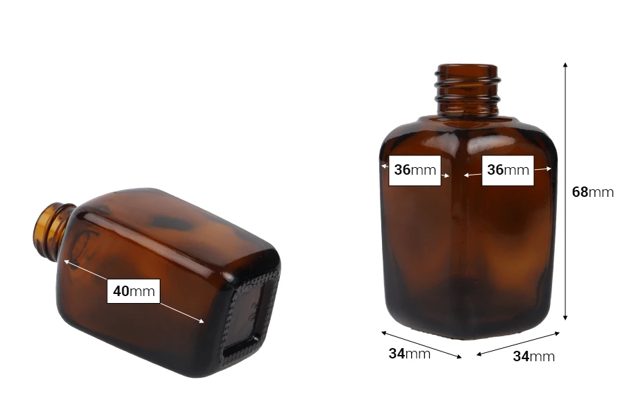 Μπουκαλάκι 30 ml για αιθέρια έλαια γυάλινο, καραμελέ (PP18) Μπουκαλάκι 30 ml για αιθέρια έλαια γυάλινο, καραμελέ (PP18)