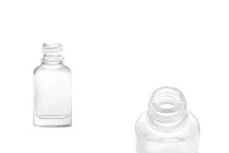 Μπουκαλάκι 10 ml για αιθέρια έλαια γυάλινο, διάφανο σε οβάλ σχήμα (PP18)