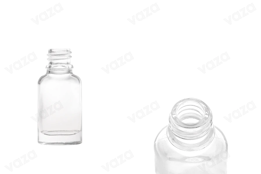 Μπουκαλάκι 10 ml για αιθέρια έλαια γυάλινο, διάφανο σε οβάλ σχήμα (PP18)-εικόνα_προϊοντική