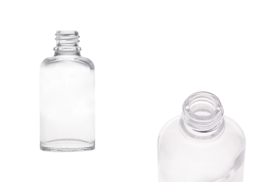 Μπουκαλάκι 30 ml για αιθέρια έλαια γυάλινο, διάφανο σε οβάλ σχήμα (PP18) Μπουκαλάκι 30 ml για αιθέρια έλαια γυάλινο, διάφανο σε οβάλ σχήμα (PP18)