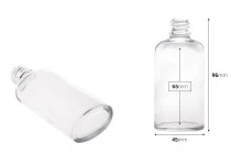 Μπουκαλάκι 50 ml για αιθέρια έλαια γυάλινο, διάφανο σε οβάλ σχήμα (PP18) Μπουκαλάκι 50 ml για αιθέρια έλαια γυάλινο, διάφανο σε οβάλ σχήμα (PP18)