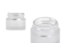Βαζάκι γυάλινο αμμοβολής για κρέμα 10 ml - χωρίς καπάκι Βαζάκι γυάλινο αμμοβολής για κρέμα 10 ml - χωρίς καπάκι
