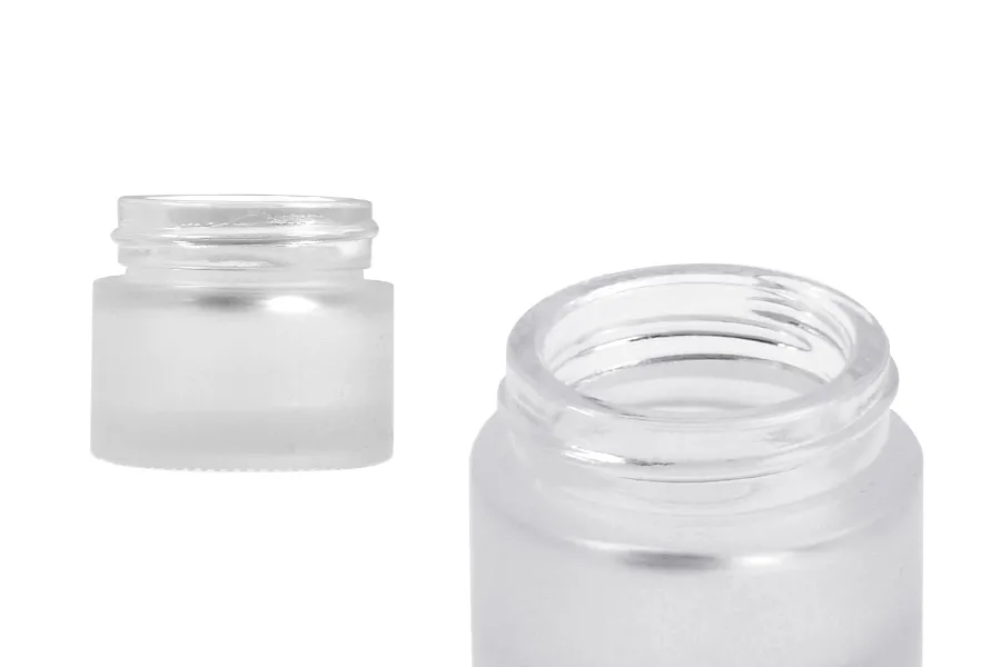 Βαζάκι γυάλινο αμμοβολής για κρέμα 10 ml - χωρίς καπάκι Βαζάκι γυάλινο αμμοβολής για κρέμα 10 ml - χωρίς καπάκι