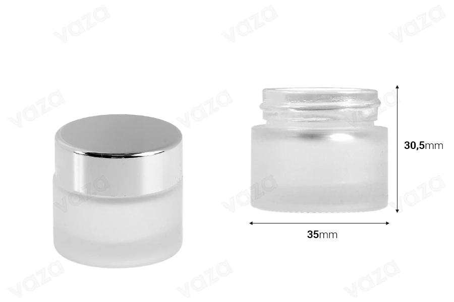 Βαζάκι γυάλινο αμμοβολής για κρέμα 10 ml - χωρίς καπάκι Βαζάκι γυάλινο αμμοβολής για κρέμα 10 ml - χωρίς καπάκι-εικόνα_διαστάσεις
