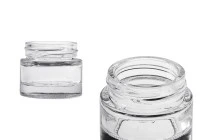 Βαζάκι γυάλινο διάφανο για κρέμα 10 ml - χωρίς καπάκι Βαζάκι γυάλινο διάφανο για κρέμα 10 ml - χωρίς καπάκι