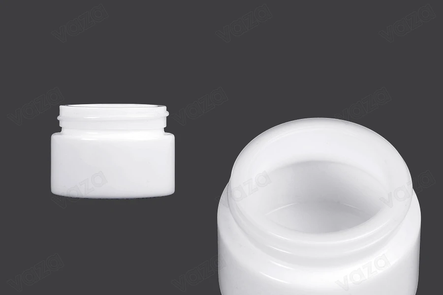 Glas für Cremeglas 30ml in weißer Farbe - ohne Deckel-produktbild