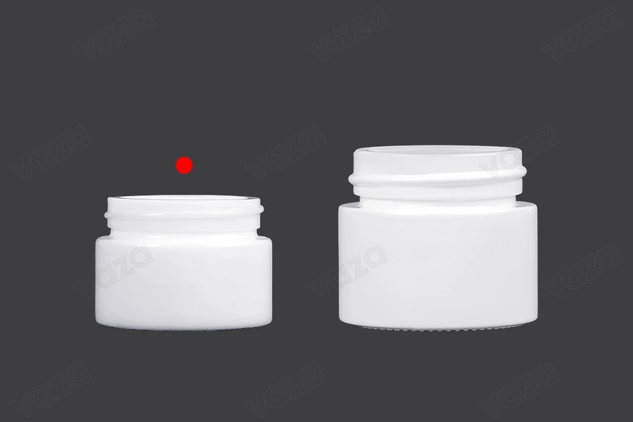 Glas für Cremeglas 30ml in weißer Farbe - ohne Deckel-bildgruppe